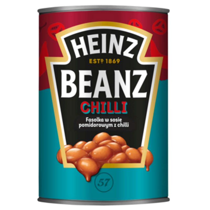 Heinz fasolka w sosie pomidorowym z chilli 390g